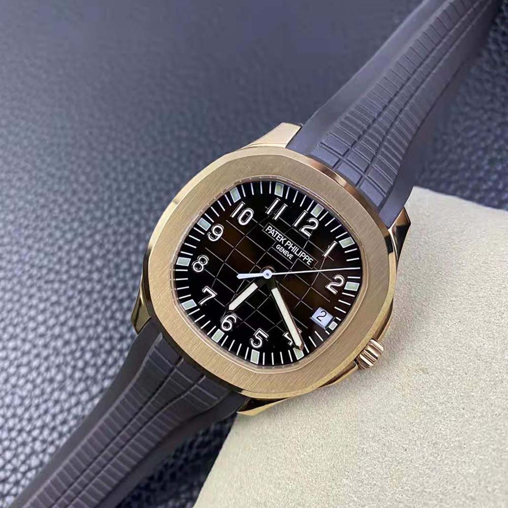 Patek Philippe Men Aquanaut Self-winding 40.8 mm in Rose Gold-Brown (6)