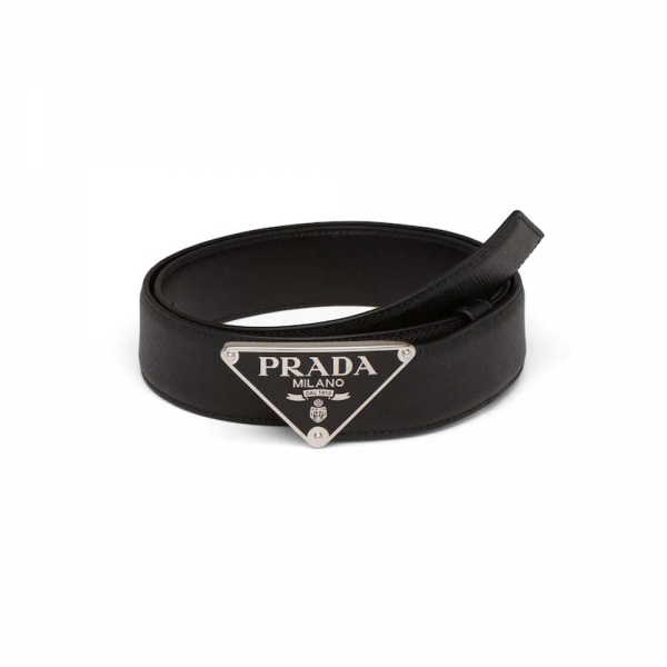 Ремень Prada Women Saffiano Leather-Black (1)