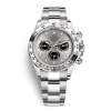 Rolex Men Cosmograph Daytona Professional Watches Oyster 40 mm in White Gold-Grey