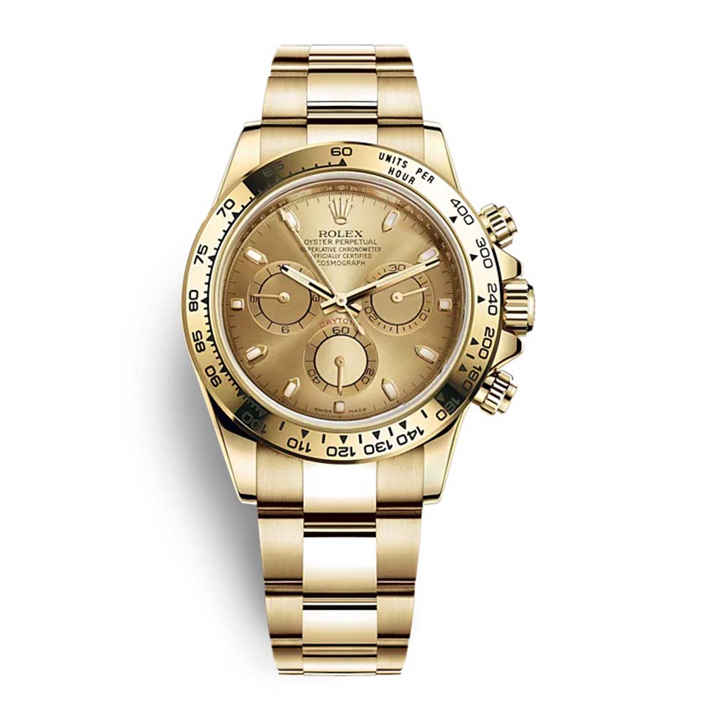 Rolex Men Cosmograph Daytona Professional Watches Oyster 40 mm in Yellow Gold