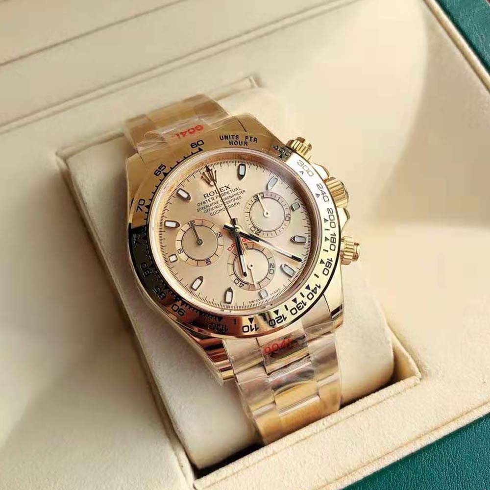 Rolex Men Cosmograph Daytona Professional Watches Oyster 40 mm in Yellow Gold (2)