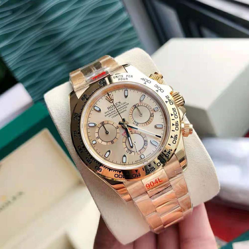 Rolex Men Cosmograph Daytona Professional Watches Oyster 40 mm in Yellow Gold (4)