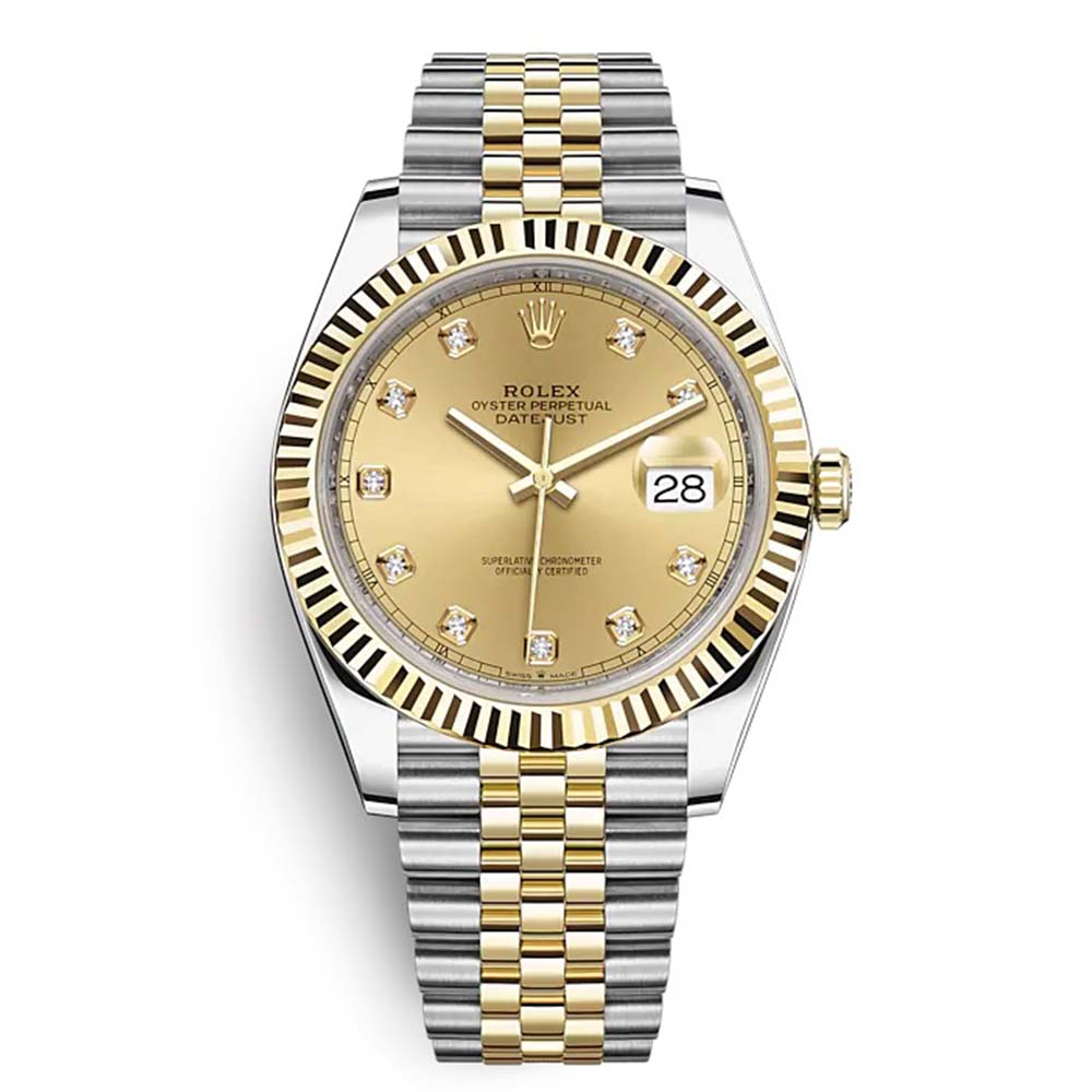 Rolex Men Datejust Classic Watches Oyster 41 mm in Oystersteel and Yellow Gold (1)