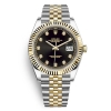 Rolex Men Datejust Classic Watches Oyster 41 mm in Oystersteel and Yellow Gold-Black