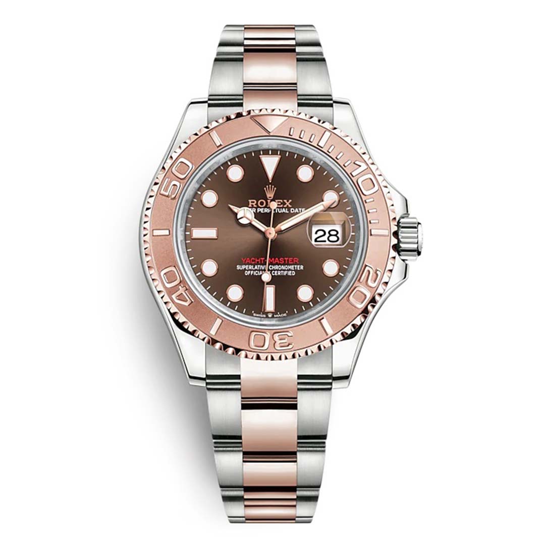 Rolex Men Yacht-Master Professional Watches Oyster 40 mm in Oystersteel and Everose Gold-Brown (1)