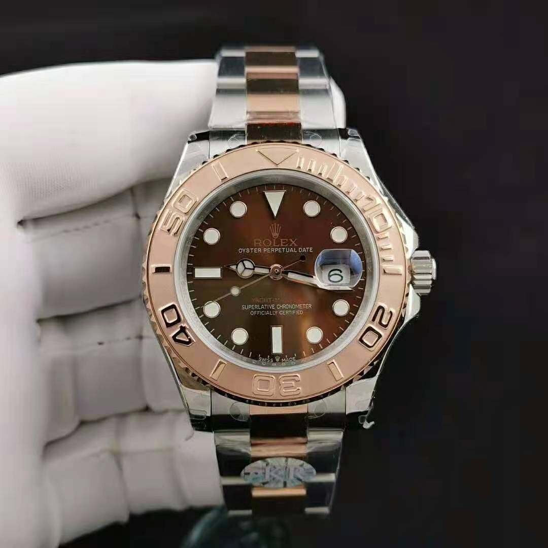 Rolex Men Yacht-Master Professional Watches Oyster 40 mm in Oystersteel and Everose Gold-Brown (2)