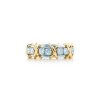 Tiffany Schlumberger Sixteen Stone Ring in Gold and Platinum with Diamonds