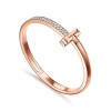 Tiffany T Bracelets T1 Hinged Bangle in Rose Gold