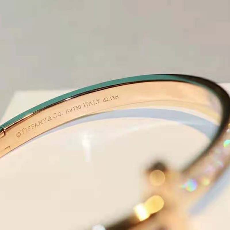 Tiffany T Bracelets T1 Hinged Bangle in Rose Gold (6)