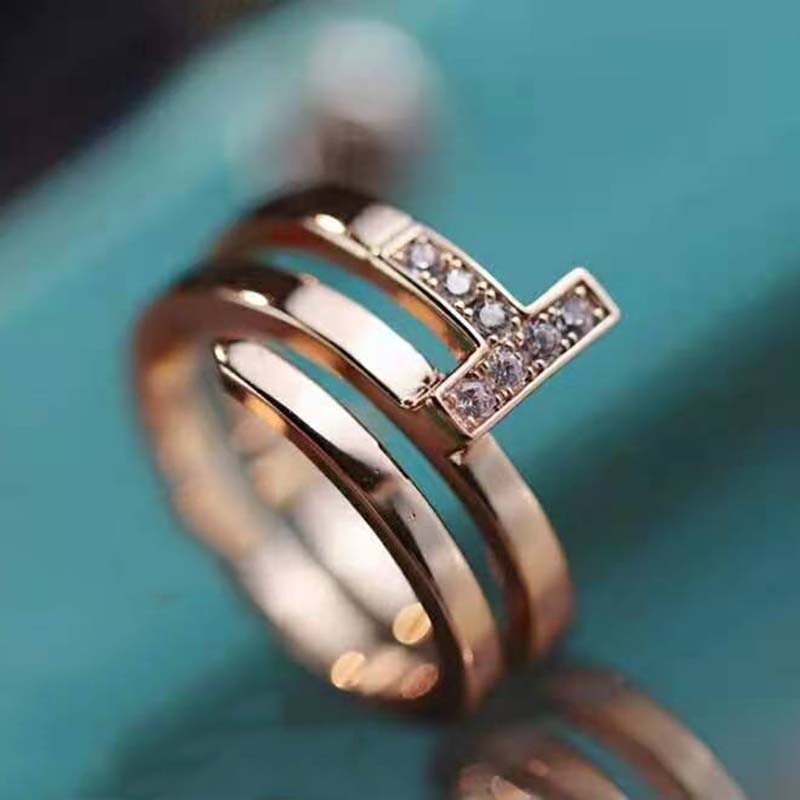 Tiffany T Diamond Square Wrap Ring in Rose Gold (5)