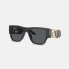 Versace Men Greca Sunglasses-Black