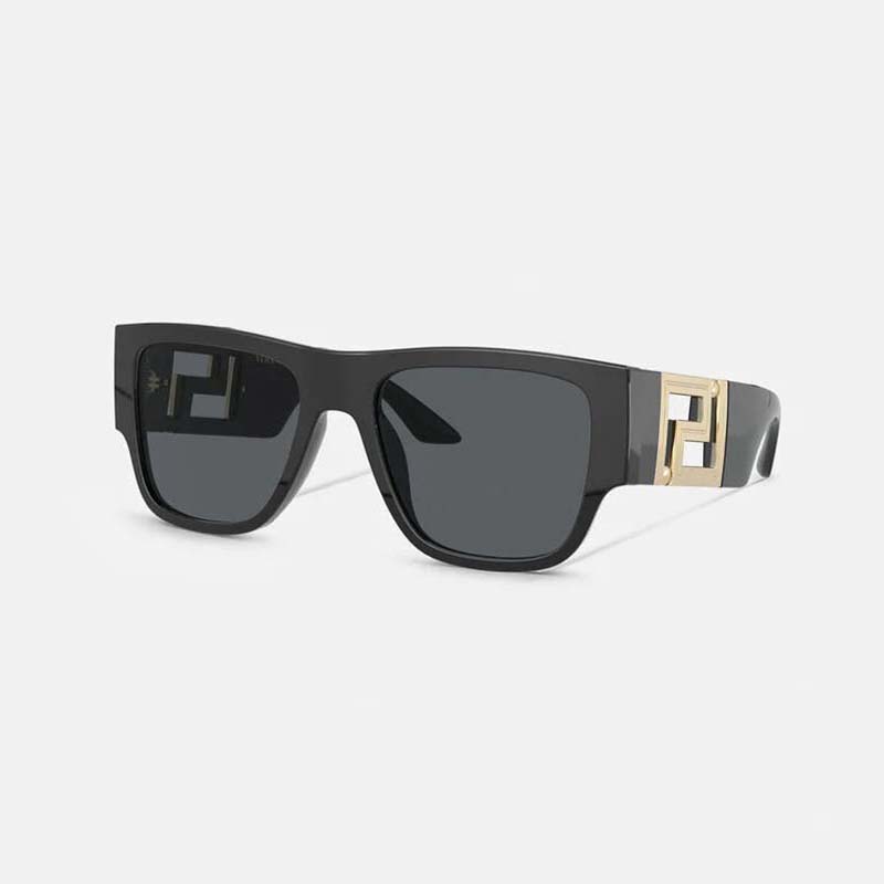 Versace Men Greca Sunglasses-Black (1)