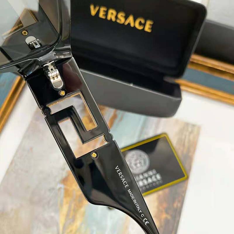 Versace Men Greca Sunglasses-Black (5)