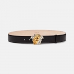 Versace Men Palazzo Dia Belt-Black