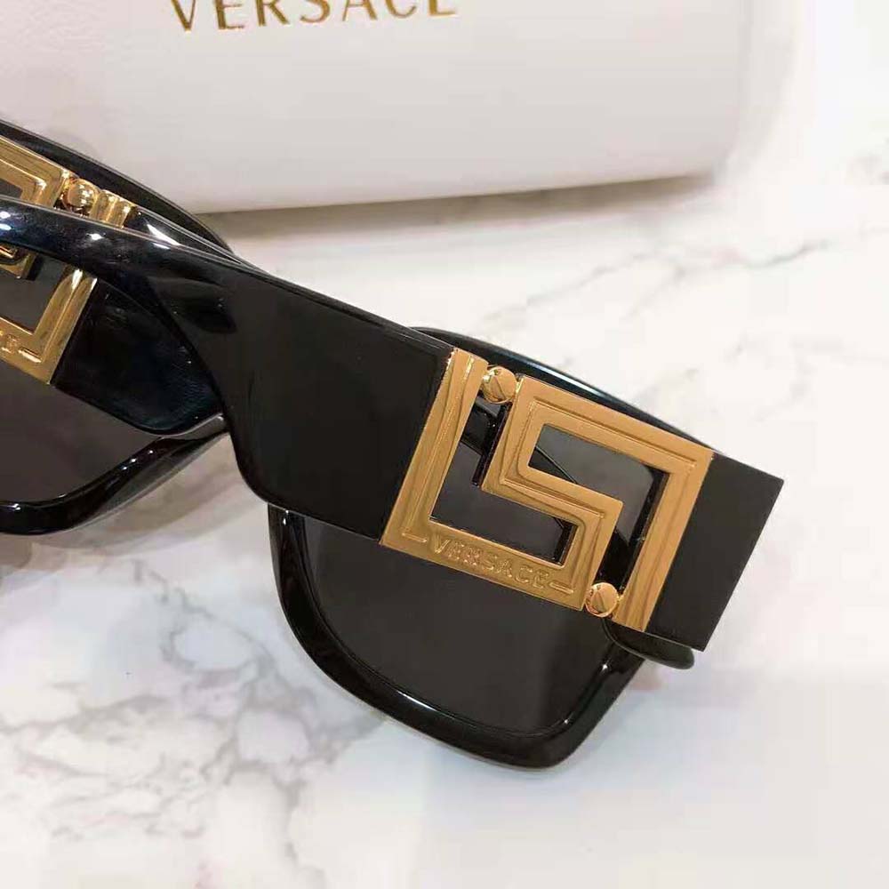 Versace Women Greca Sunglasses-Black (4)
