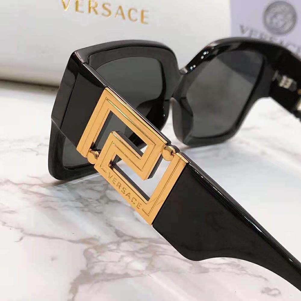 Versace Women Greca Sunglasses-Black (5)