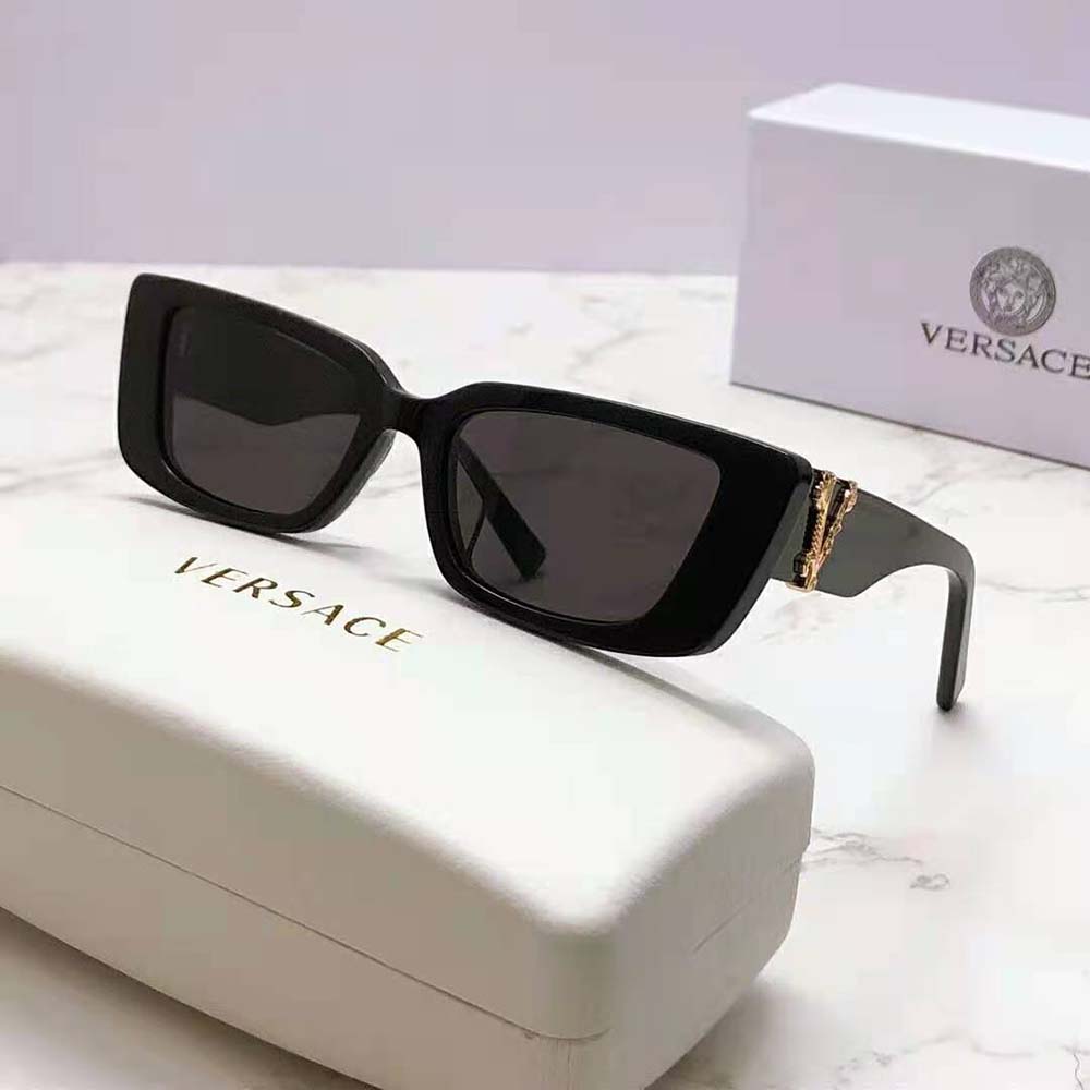 Versace Women Virtus Cat-Eye Sunglasses-Black (2)