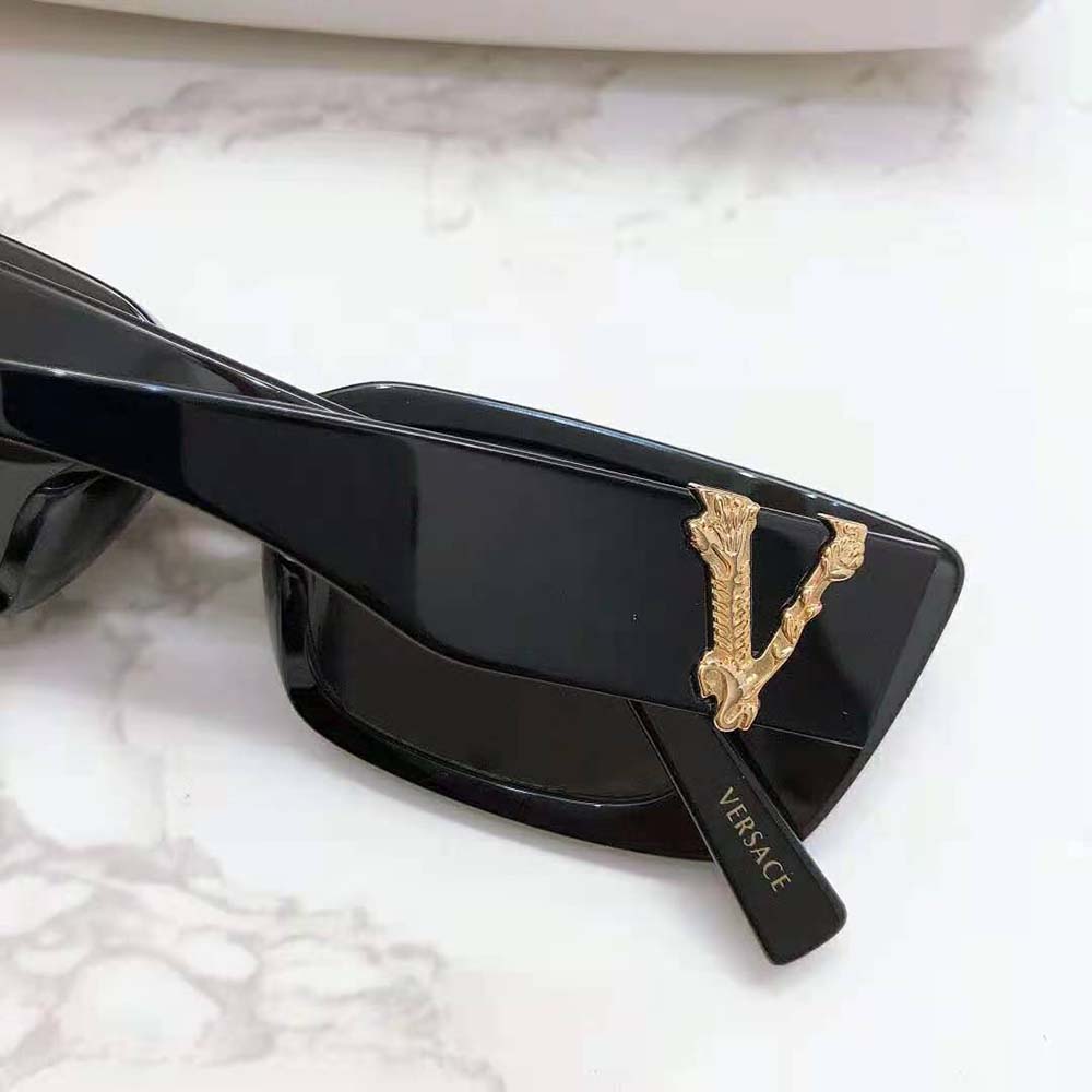 Versace Women Virtus Cat-Eye Sunglasses-Black (4)
