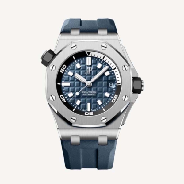Audemars Piguet Men Royal Oak Offshore Diver 42 mm in Stainless Steel-Navy (1)