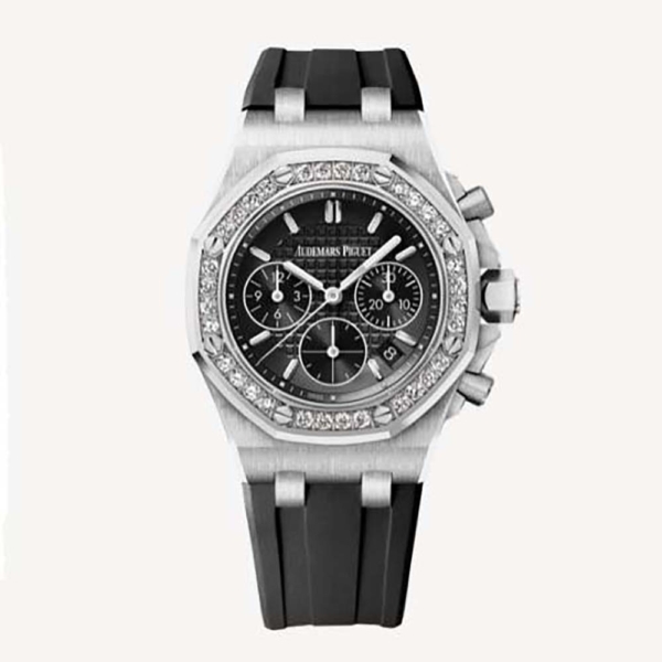 Audemars Piguet Women Royal Oak Offshore Selfwinding Chronograph 37 mm in Stainless Steel-Black (1)