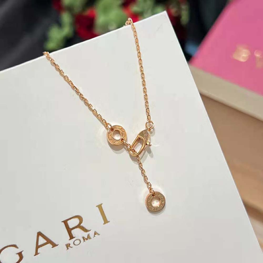 Bvlgari Women DIVAS’ DREAM Necklace in 18 KT Rose Gold with Pendant Set-Pink (10)