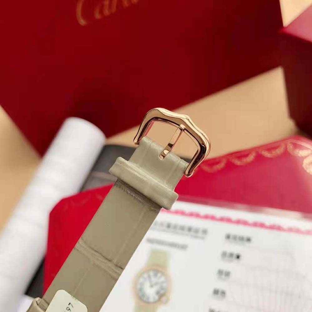 Cartier Women Ballon Blanc De Cartier Watch 30 mm Quartz Movement in Rose Gold (8)