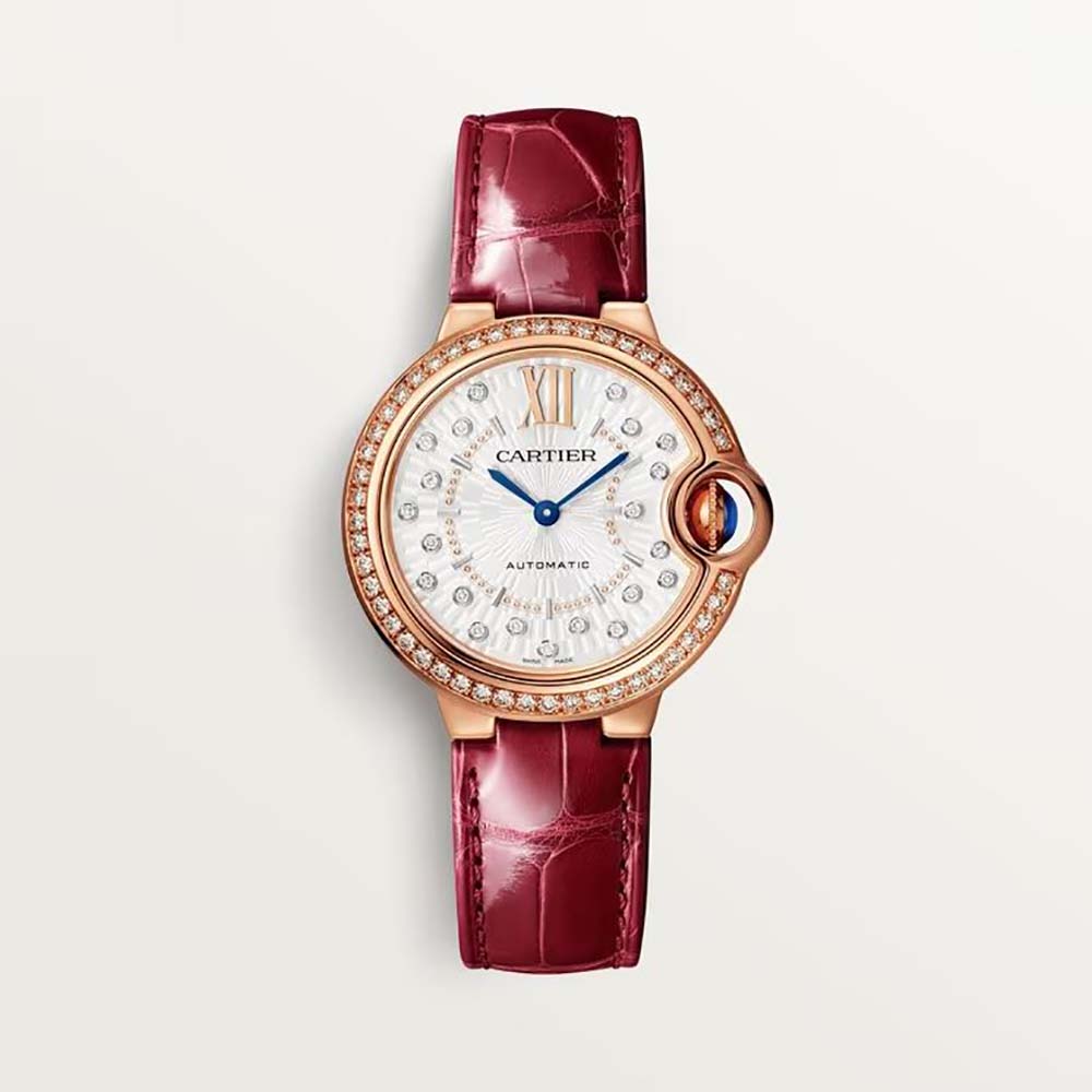 Cartier Women Ballon Bleu De Cartier Watch 33mm in Rose Gold and Diamonds