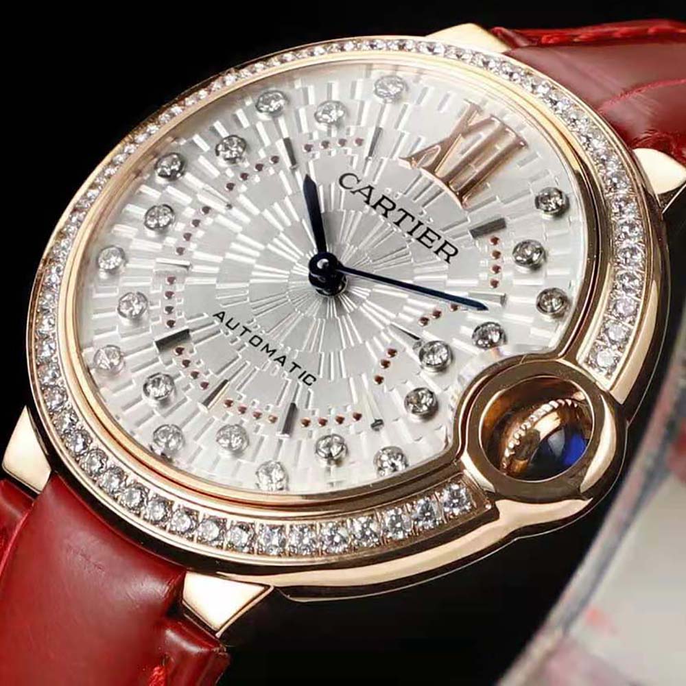 Cartier Women Ballon Bleu De Cartier Watch 33mm in Rose Gold and Diamonds (4)