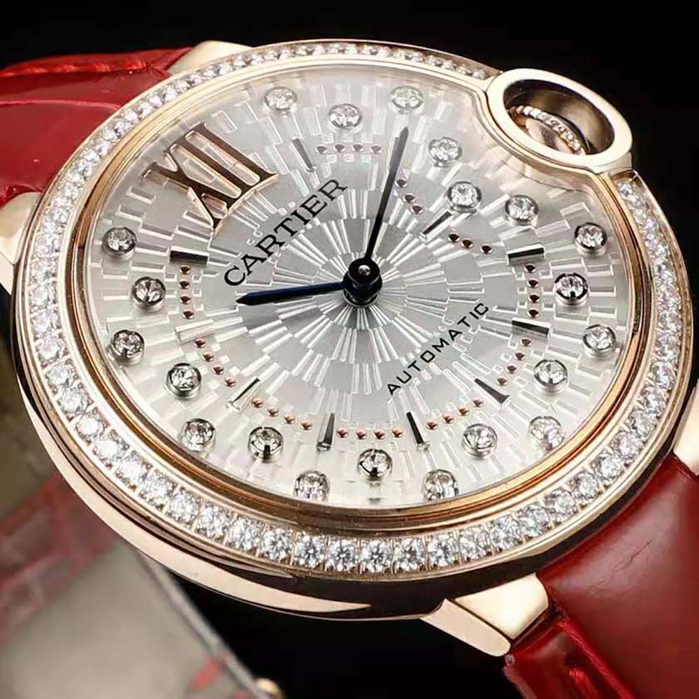 Cartier Women Ballon Bleu De Cartier Watch 33mm in Rose Gold and Diamonds (5)