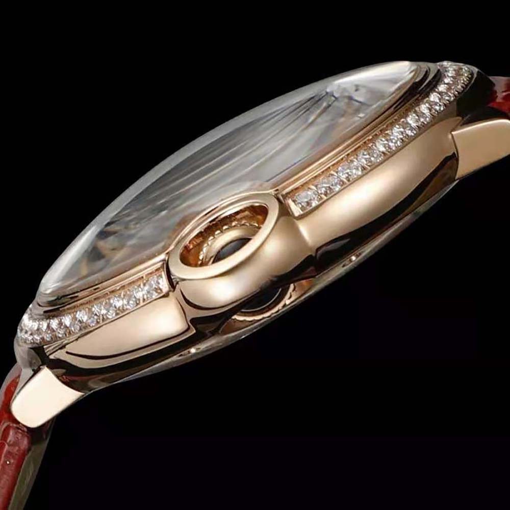 Cartier Women Ballon Bleu De Cartier Watch 33mm in Rose Gold and Diamonds (7)