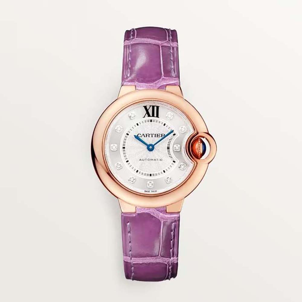 Cartier Women Ballon Bleu De Cartier Watch Mechanical Movement 33 mm in Rose Gold (1)