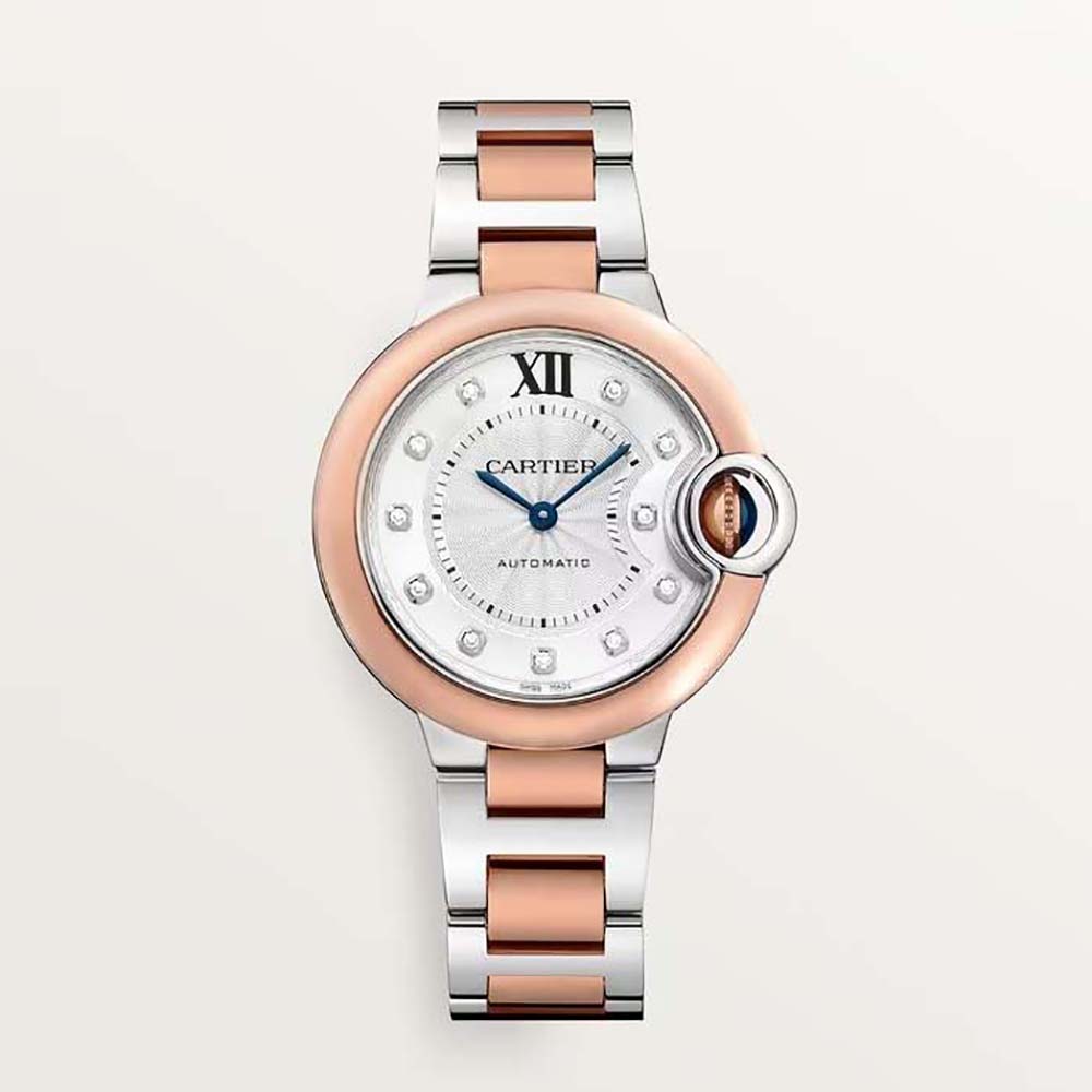 Cartier Women Ballon Bleu De Cartier Watch Mechanical Movement 33 mm in Steel (1)