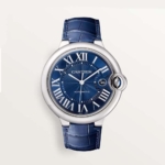 Cartier Women Ballon Bleu De Cartier Watch Mechanical Movement 42 mm in Steel-Blue