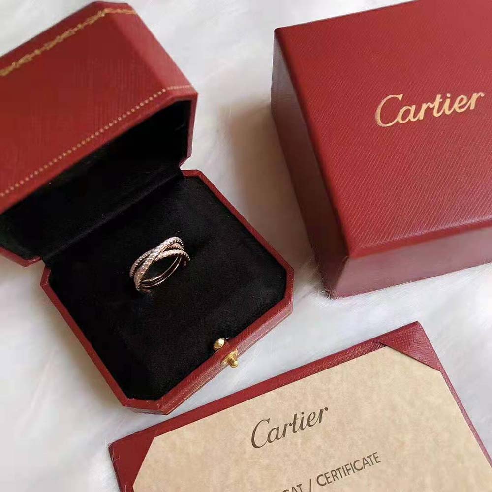 Cartier Women Etincelle De Cartier Ring in Rose Gold with Diamonds (2)