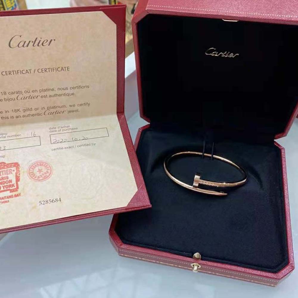 Cartier Women Juste Un Clou Bracelet Small Model in Rose Gold (3)