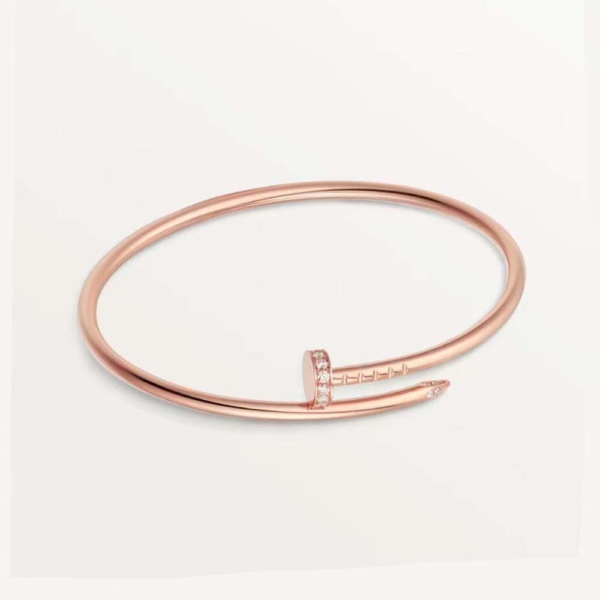 Cartier Women Juste Un Clou Bracelet Small Model in Rose Gold with Diamonds (1)