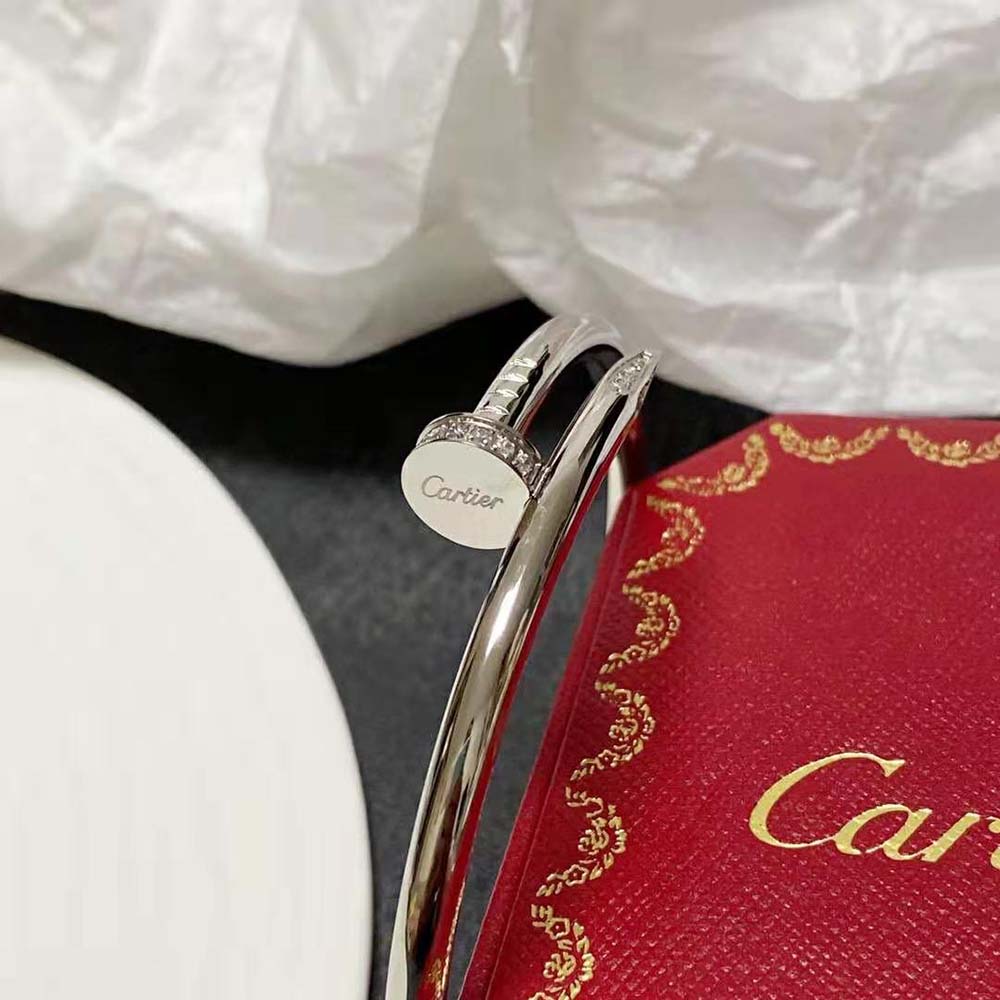 Cartier Women Juste Un Clou Bracelet in White Gold (6)