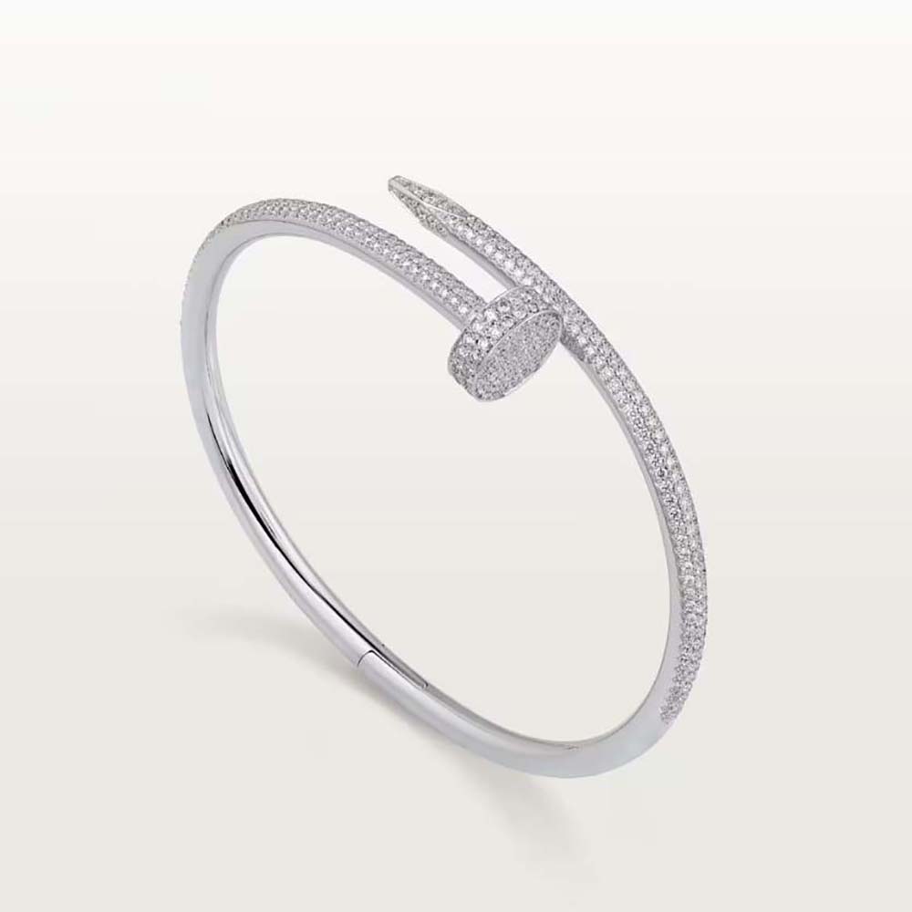 Cartier Women Juste Un Clou Bracelet in White Gold with Diamonds