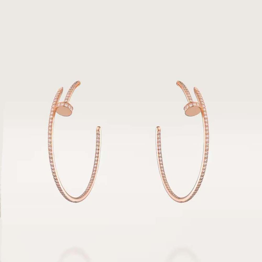 Cartier Women Juste Un Clou Earrings in Rose Gold (1)
