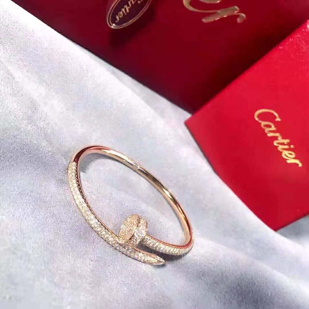 Cartier Women Juste Un Clou Earrings in Rose Gold (2)