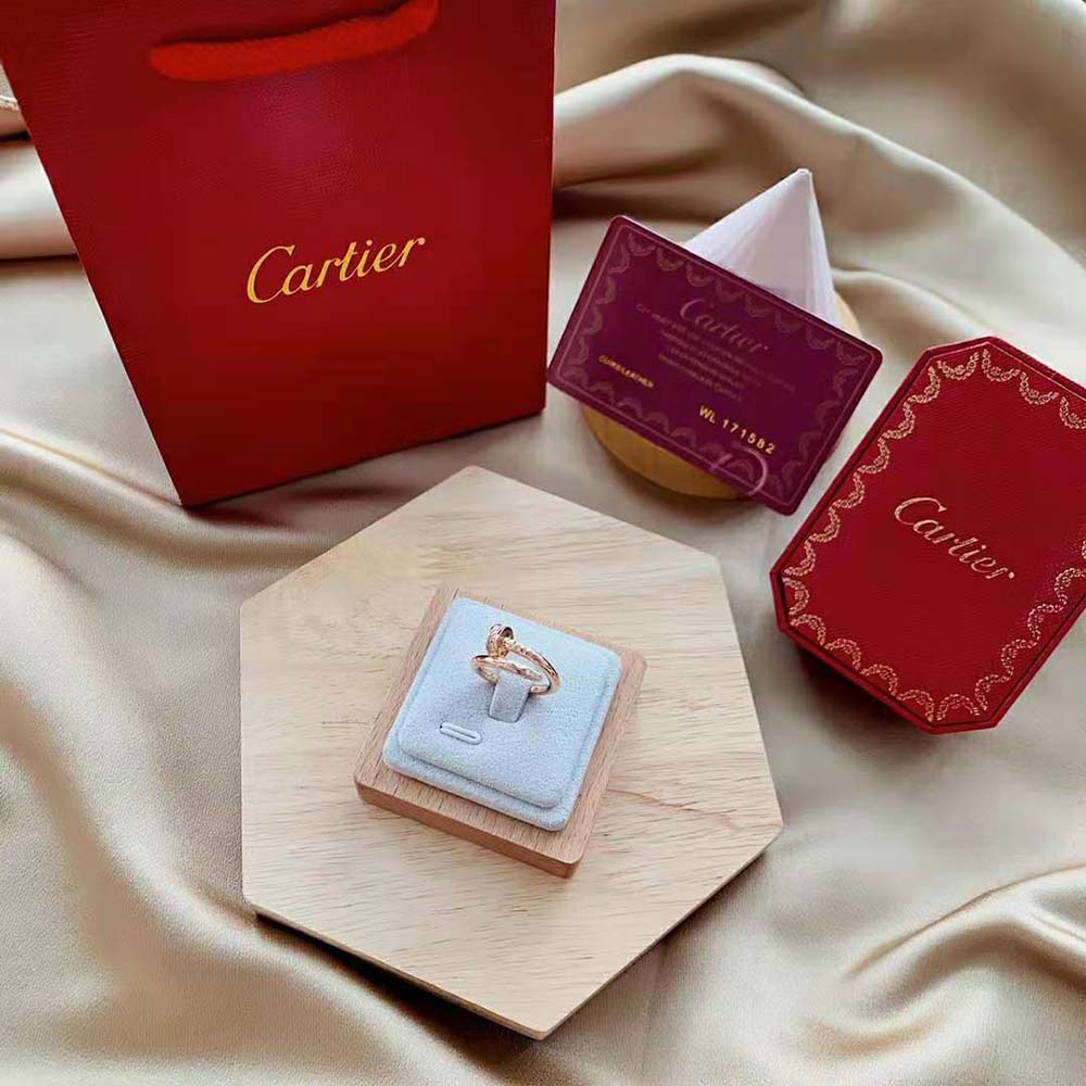 Cartier Women Juste Un Clou Ring in Rose Gold with Diamonds (2)