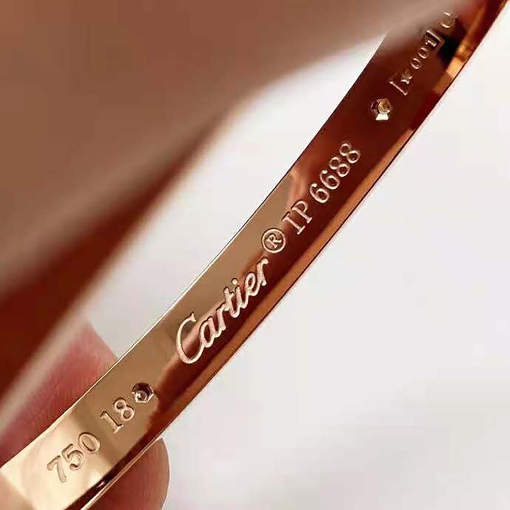 Cartier Women Love Bracelet in Rose Gold with Diamonds (6)