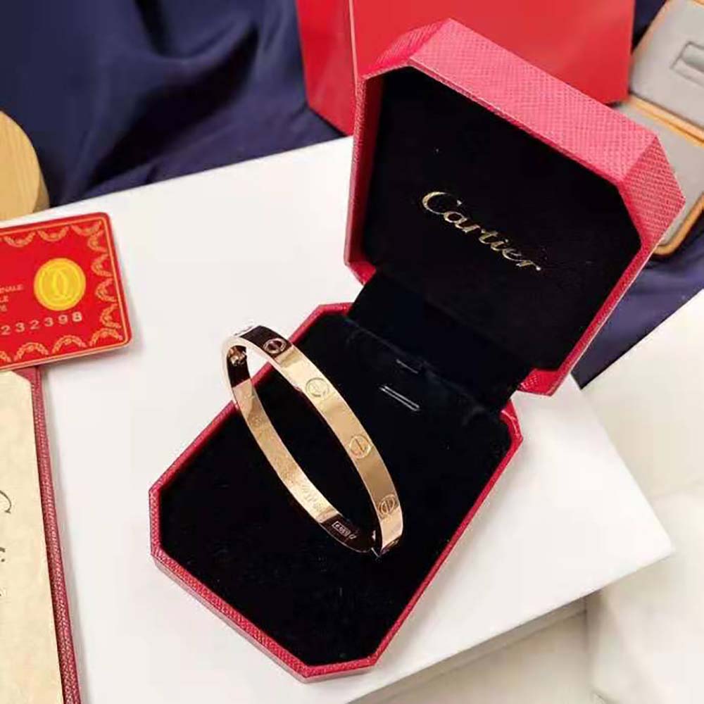 Cartier Women Love Bracelet in Rose Gold with Diamonds (8)