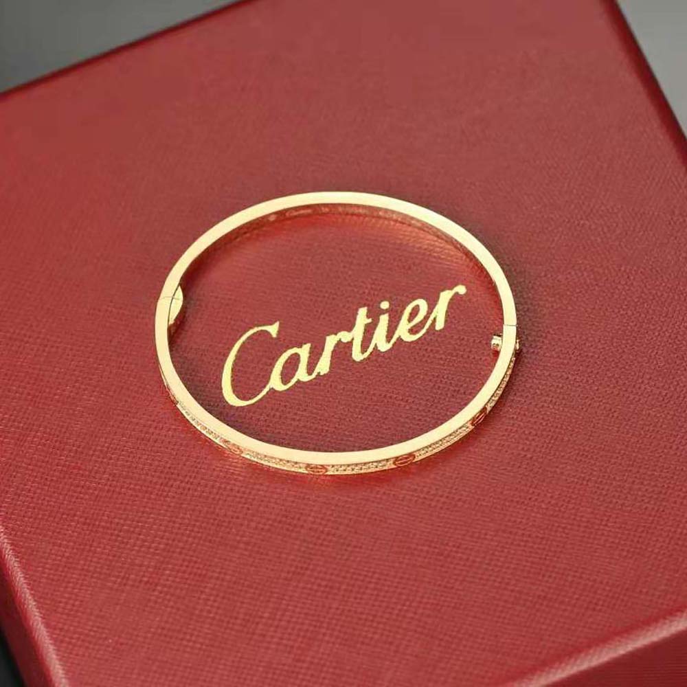 Cartier Women Love Necklace Small Model in Rose Gold with Diamonds (3)