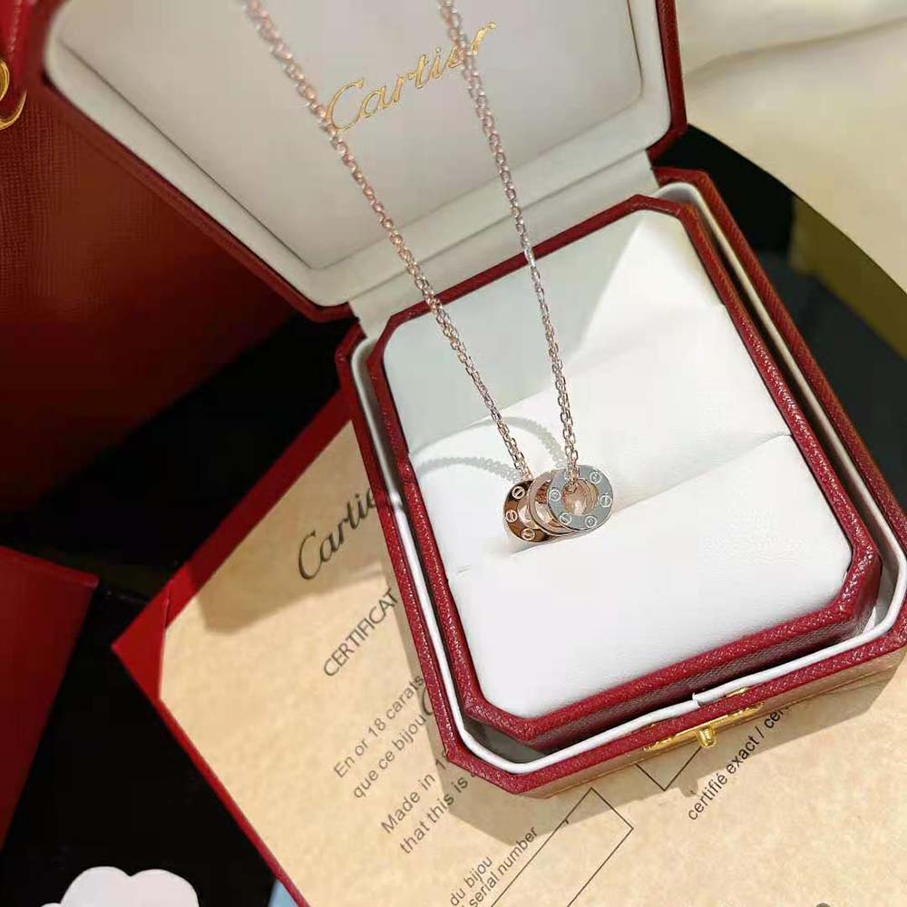 Cartier Women Love Necklace in Gold with Diamonds (4)
