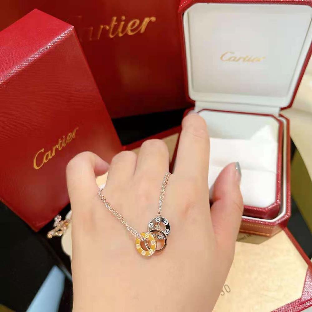 Cartier Women Love Necklace in Gold with Diamonds (5)