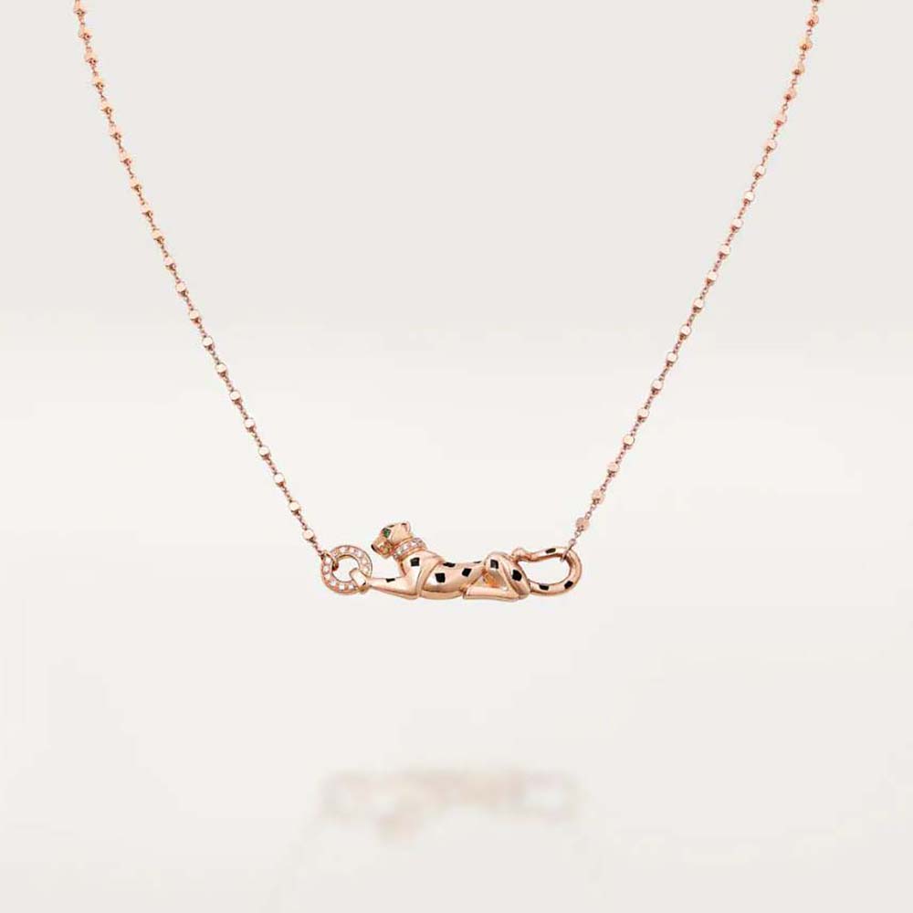 Cartier Women Panthère De Cartier Necklace in Rose Gold (1)