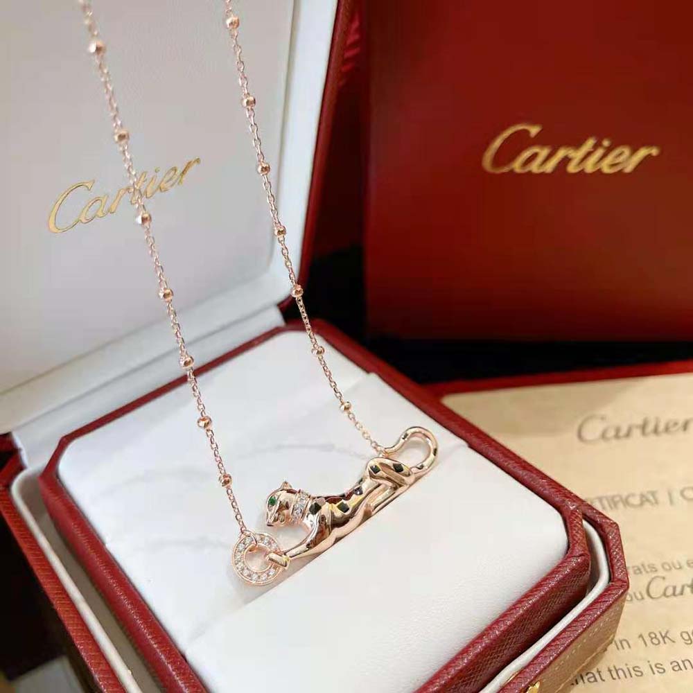 Cartier Women Panthère De Cartier Necklace in Rose Gold (4)