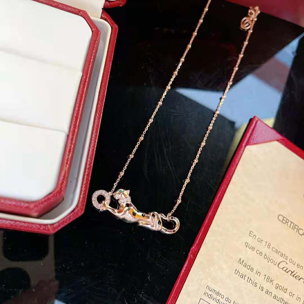 Cartier Women Panthère De Cartier Necklace in Rose Gold (5)