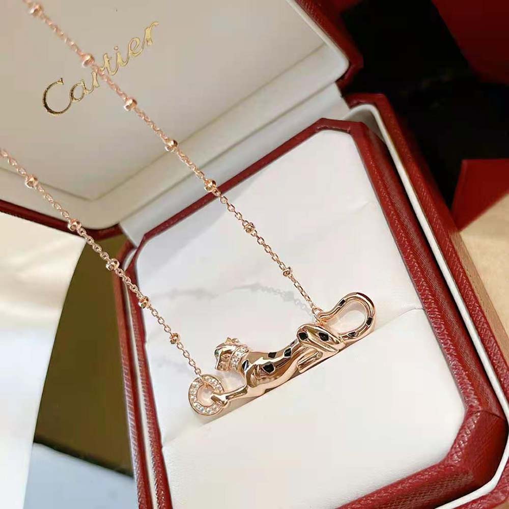 Cartier Women Panthère De Cartier Necklace in Rose Gold (7)